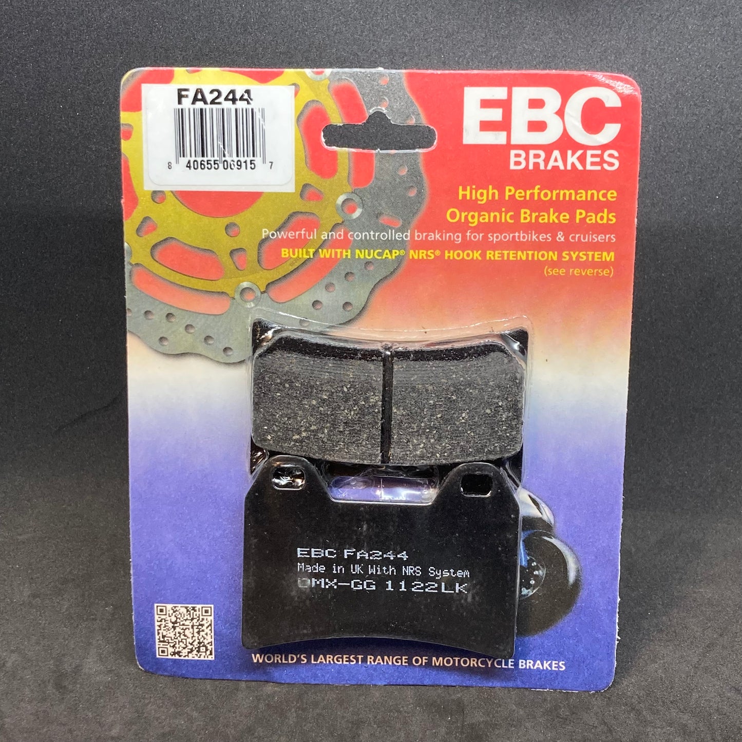 Sidecar and Rear (2022+) Brake Pads EBC FA266 Organic