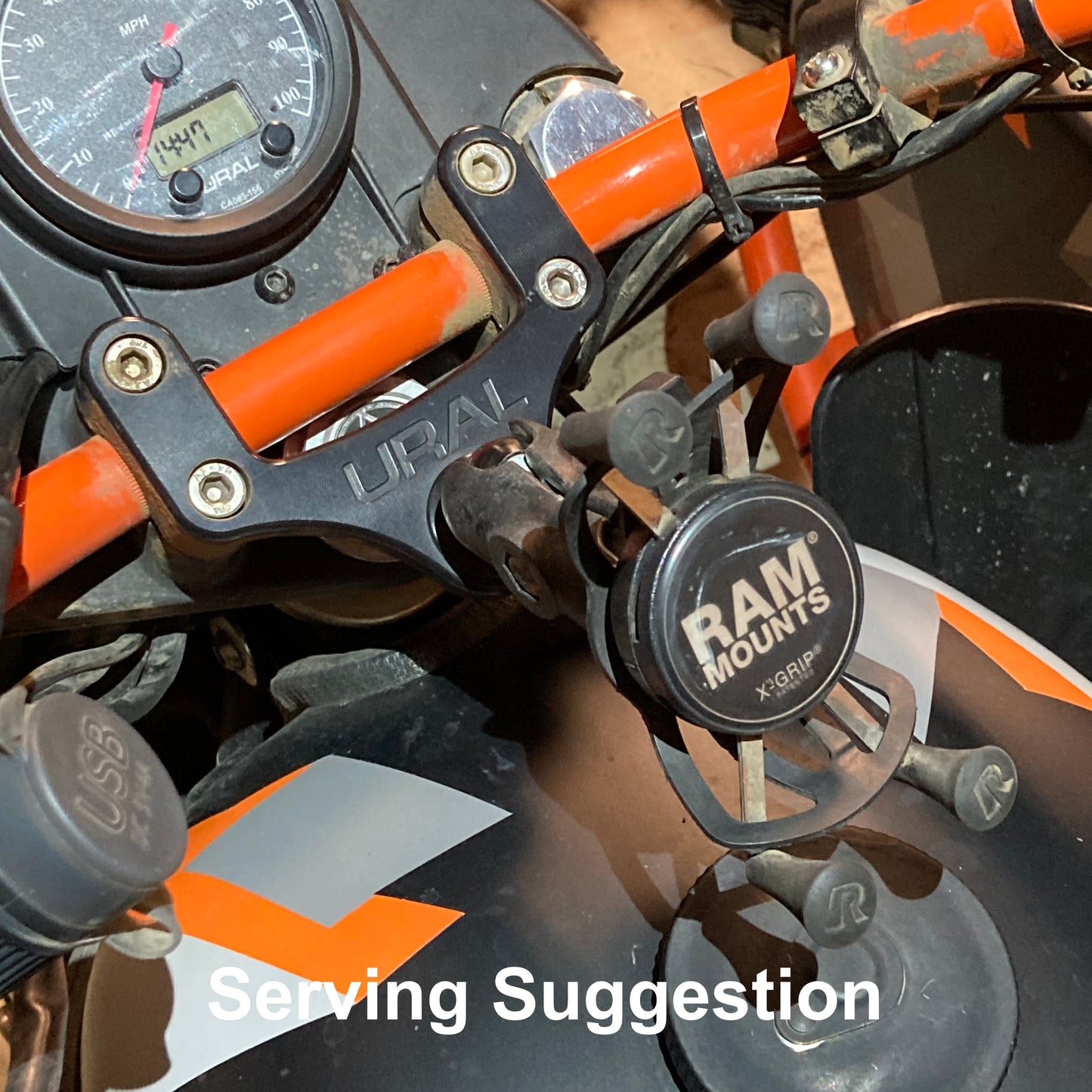 Ural Handlebar Clamp Accessory Ball Mount