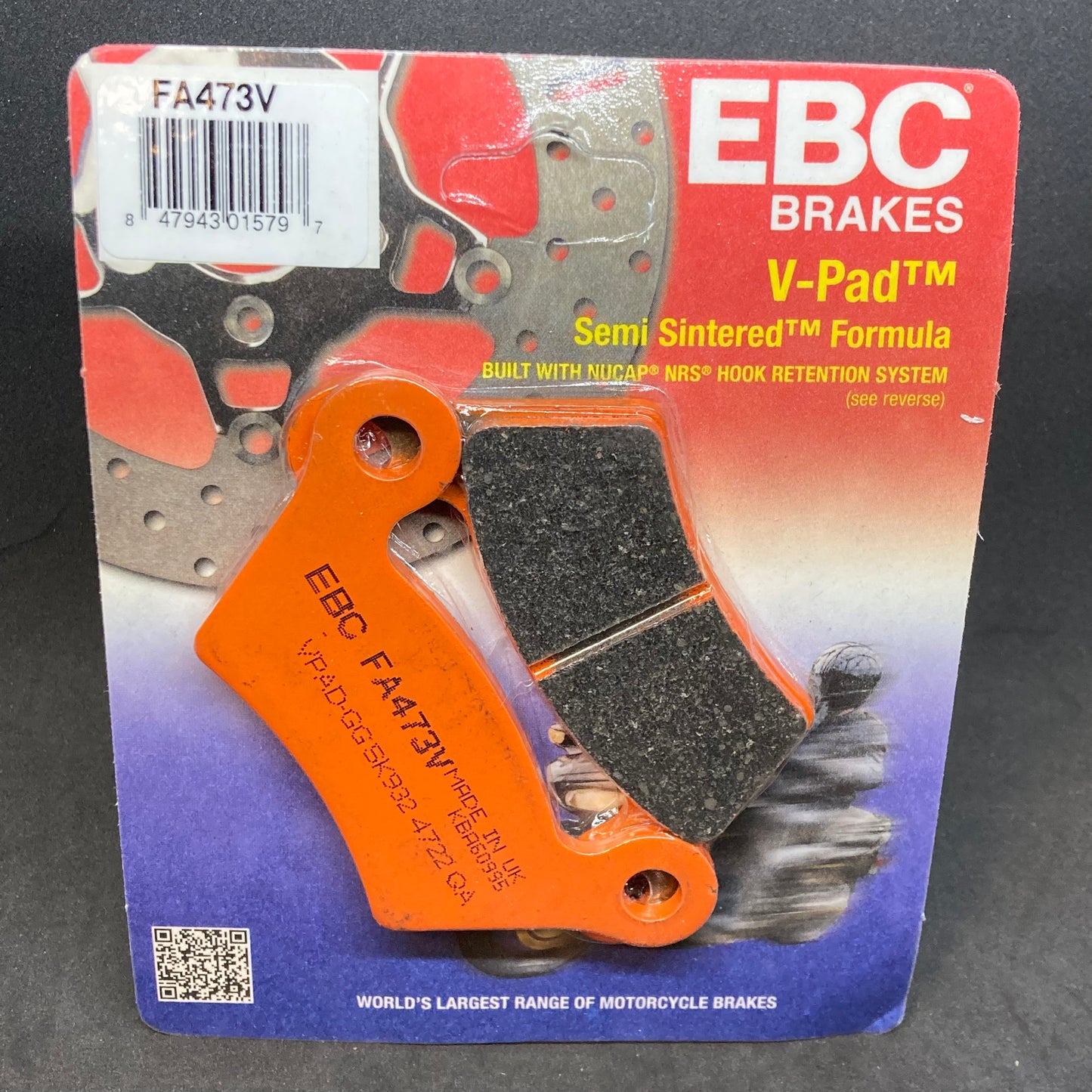 Rear Brake Pads EBC FA473V Semi-Metallic 2014-2021