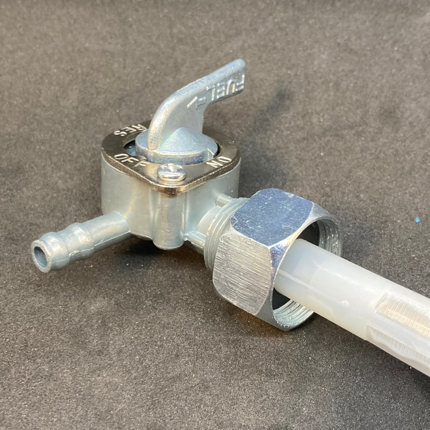 Petcock for threaded bung gas tanks through 2006