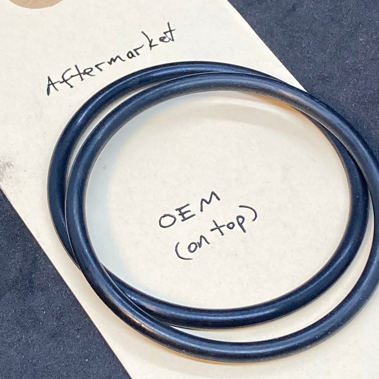 Bearing nut gasket (and oil filter o-ring) aftermarket