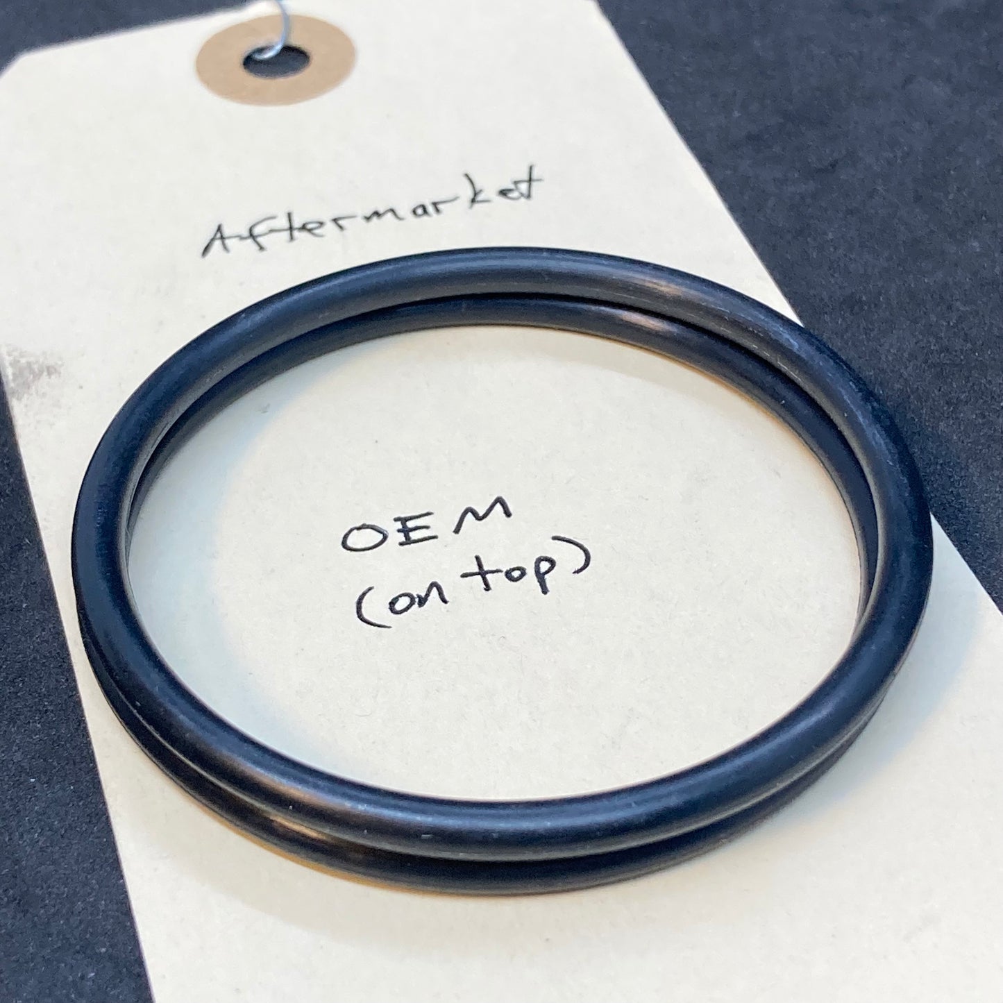 Bearing nut gasket (and oil filter o-ring) aftermarket