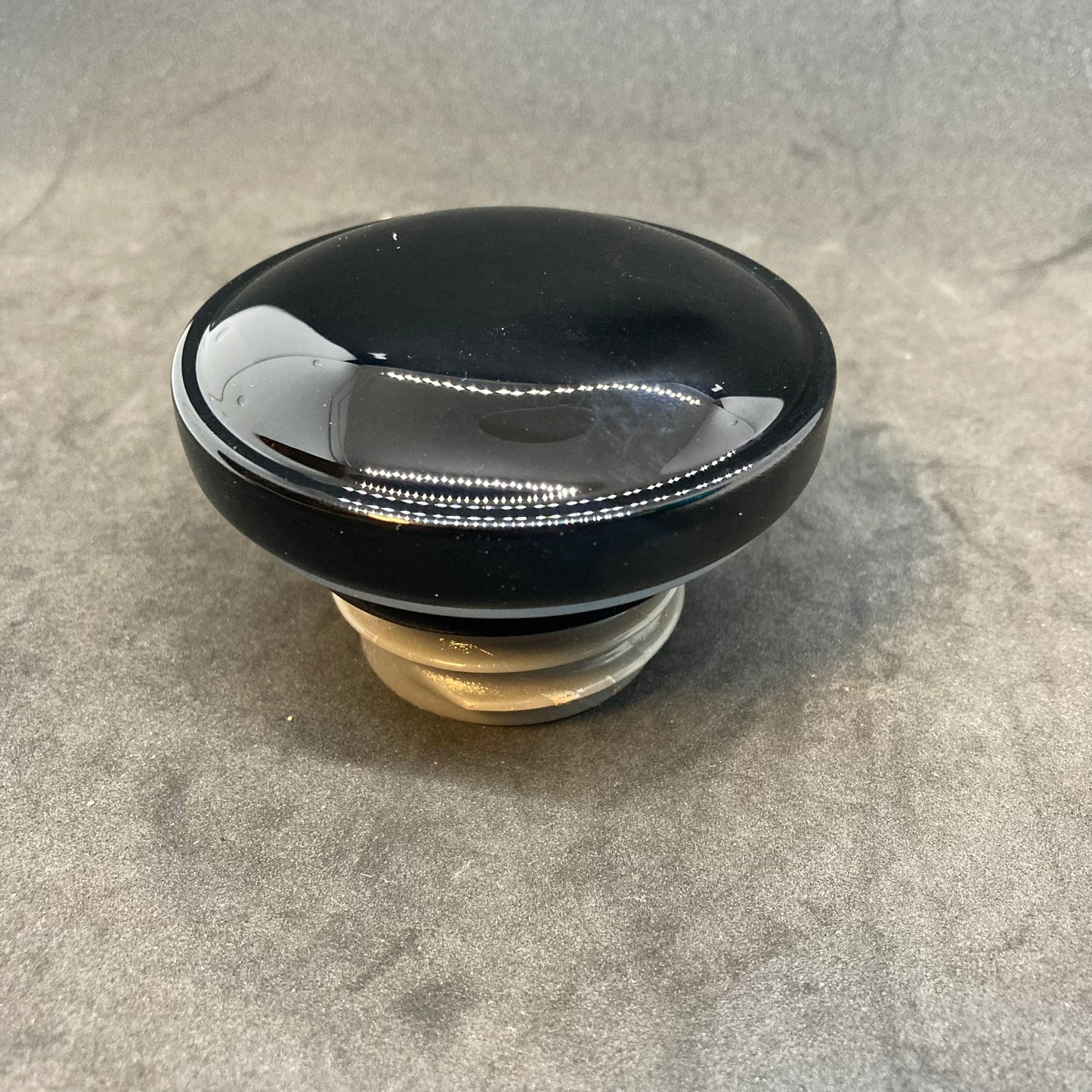 Fuel cap, gloss black, aftermarket