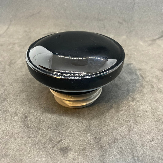 Fuel cap, gloss black, aftermarket