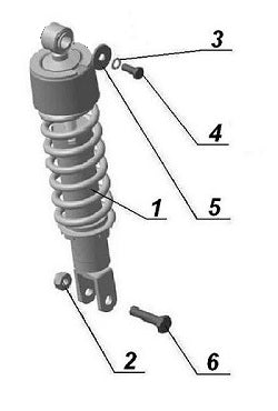 Sachs/ZF Shock Absorber (takeoffs, set of five)